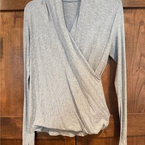 Lululemon Gray Wrap Top